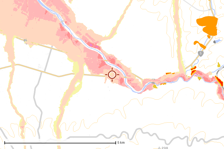 共和町周辺のハザード重ね図